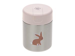 Lassig food jar forrest rabbit pink